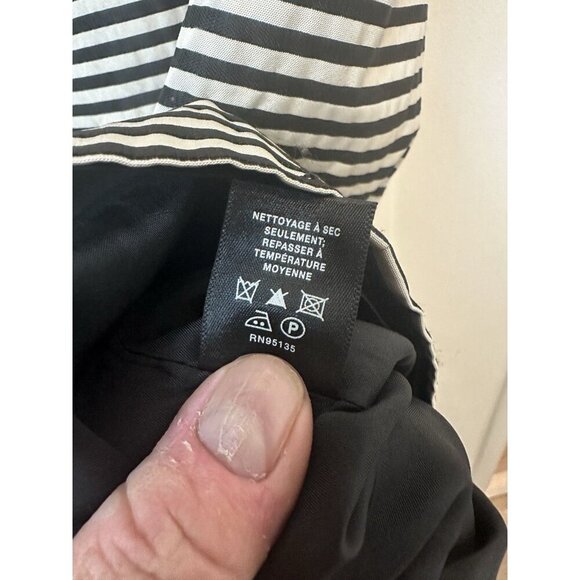 Lafayette 148 Sheath Dress Sz 16 Black White Sleeveless Career Work Cocktail - Picture 4 of 7